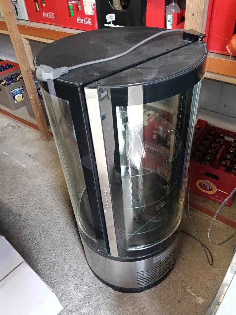 Saro ronde vitrinekoelkast - horeca, Ophalen, 120 tot 140 cm, 100 tot 150 liter, 45 tot 60 cm