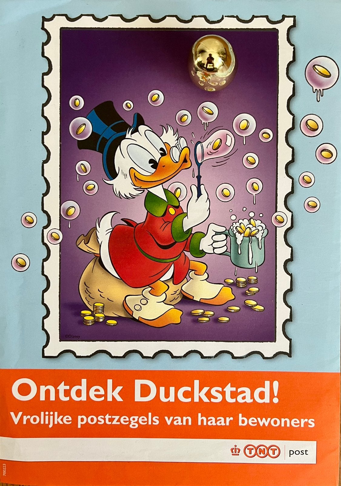 20 postzegels + Dagobert Duck stempel, Postzegels en Munten, Bankbiljetten | Nederland, Ophalen, Euro's, Setje