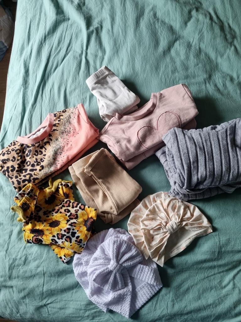 20-delig kledingpakket tweeling meisjes maat 68, Ophalen of Verzenden, Gebruikt, Meisje