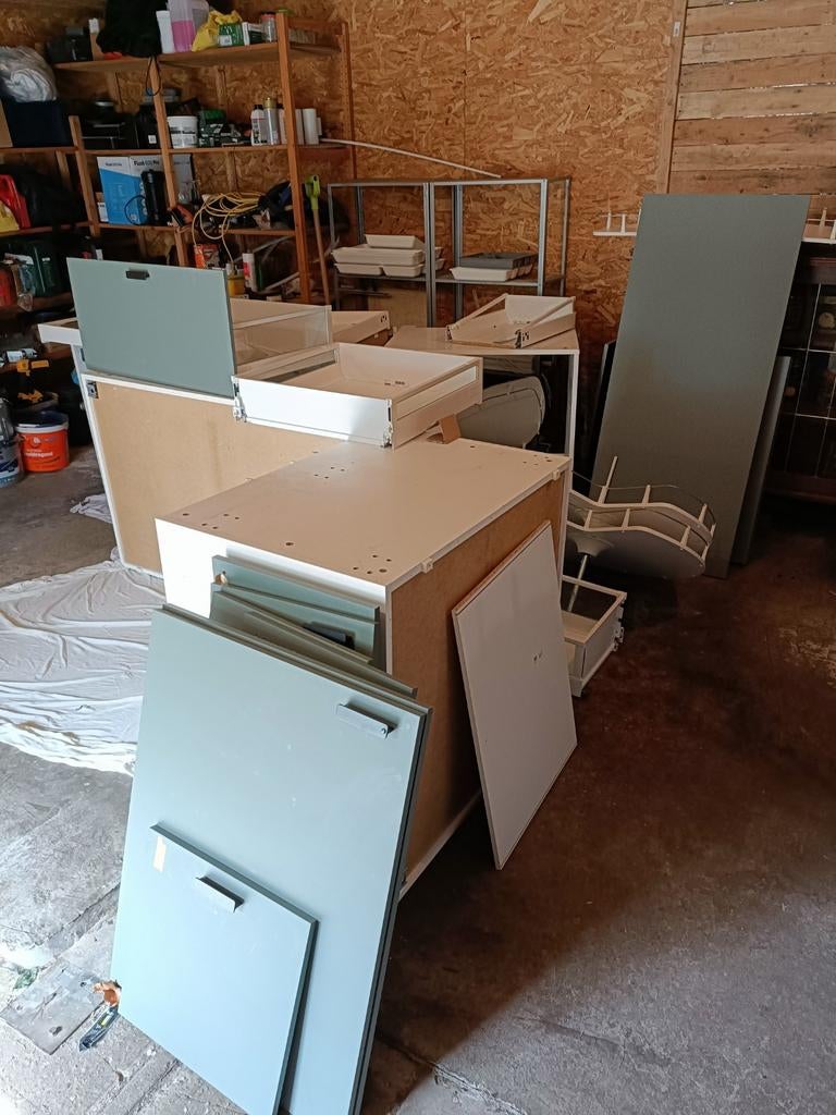 Ikea keukenonderdelen - Kasten, lades en planken, Met plank(en), Gebruikt, Modern, Overige houtsoorten