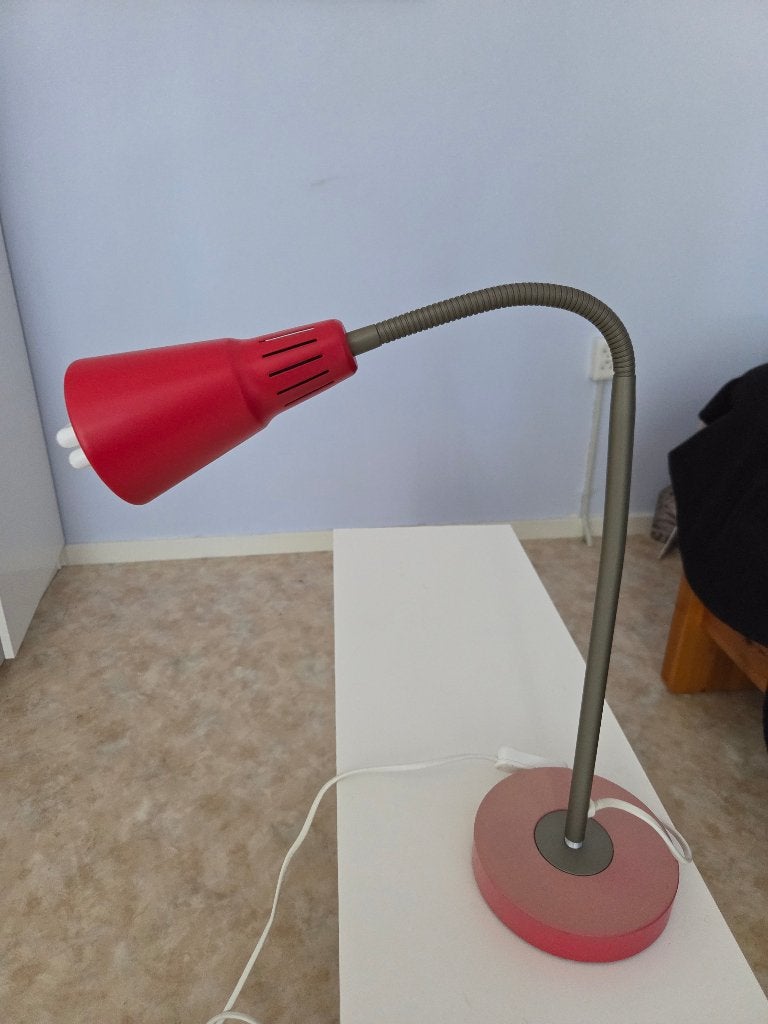 IKEA verstelbaar bureaulampje, Bureaulamp, Gebruikt, 45 cm, Rood
