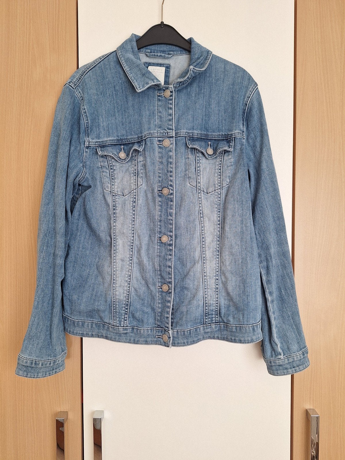 Esprit spijkerjasje, maat XXL (=44), blauw, Blauw, Maat 42/44 (L), Ophalen of Verzenden, Gedragen