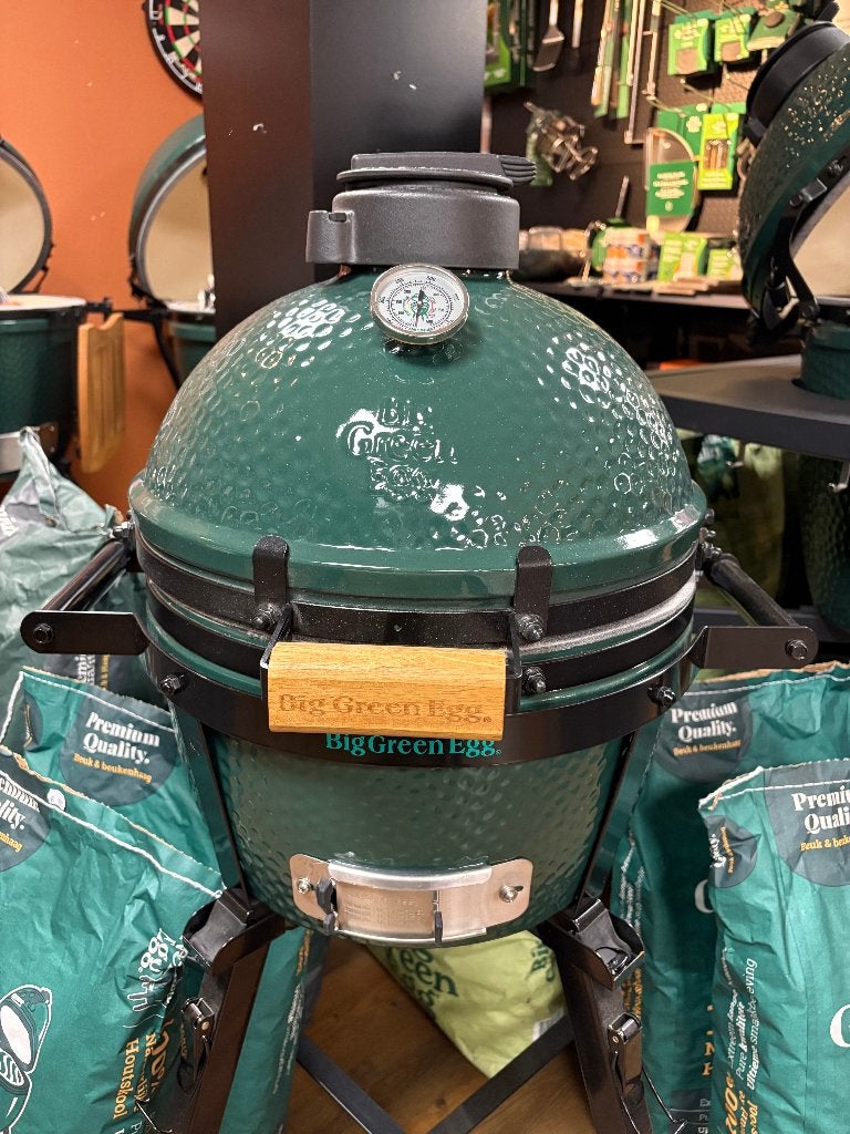 Big Green Egg Mini Max + Carrier BBQ - showroom uitverkoop, Ophalen, Nieuw, Big Green Egg