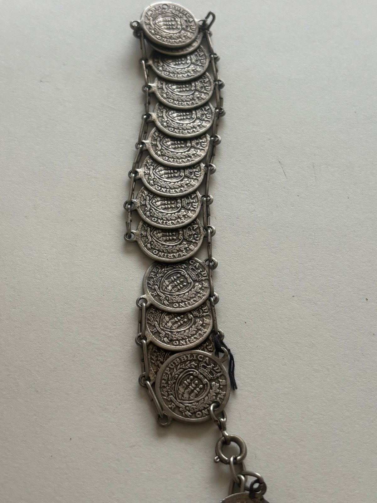 Vintage muntarmband Argentinië 1928, Verzamelen, Ophalen of Verzenden