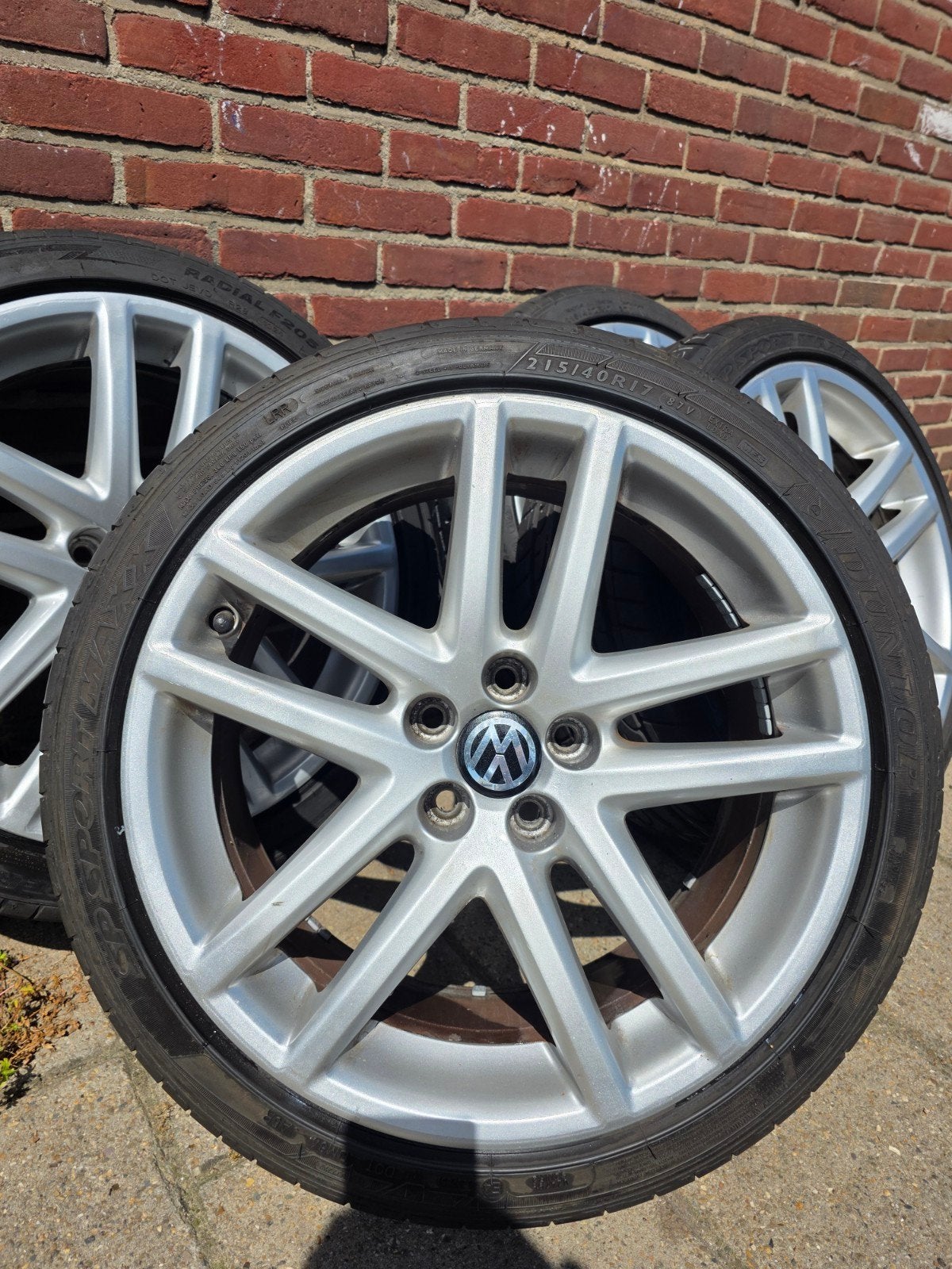 5x100 Origineel VW Polo velgen 17 Inch Zomerbanden 7mm, Ophalen, Velg(en), 17 inch, Personenwagen