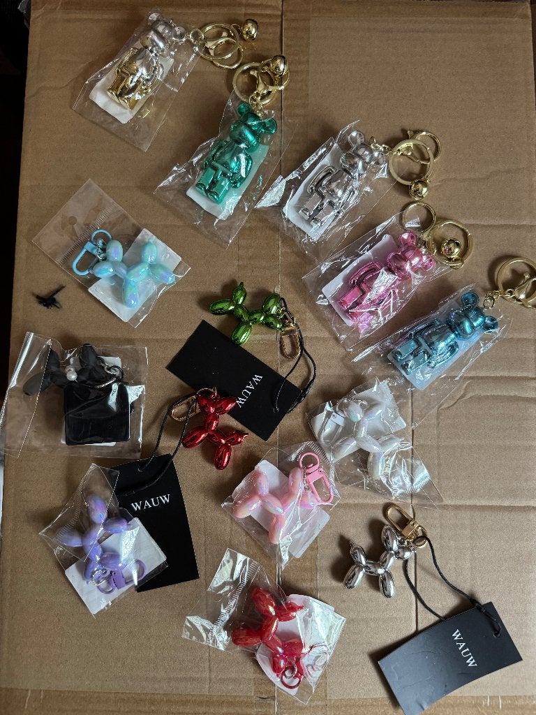 Tassen hangers ballonhond en beertjes, verschillende kleuren, Ophalen of Verzenden, Nieuw, Overige kleuren, Kunststof