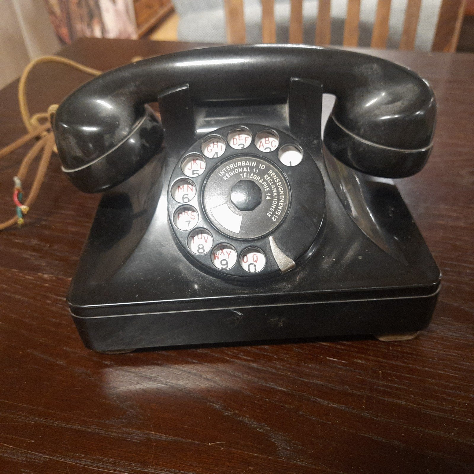 Vintage North Electric bakelieten draaischijf telefoon, Ophalen of Verzenden, Gebruikt