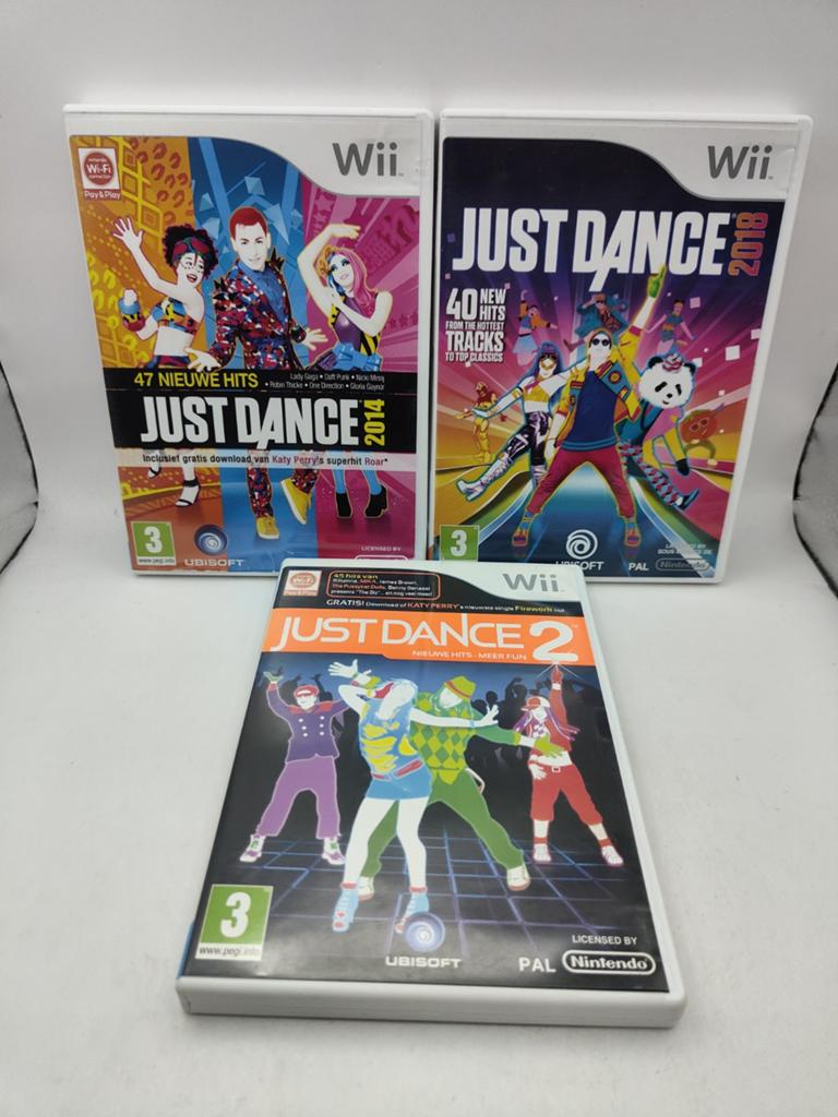Just Dance Wii Bundel: 2014, 2018 & Just Dance 2, Ubisoft, Gebruikt, Eén computer, Ophalen of Verzenden