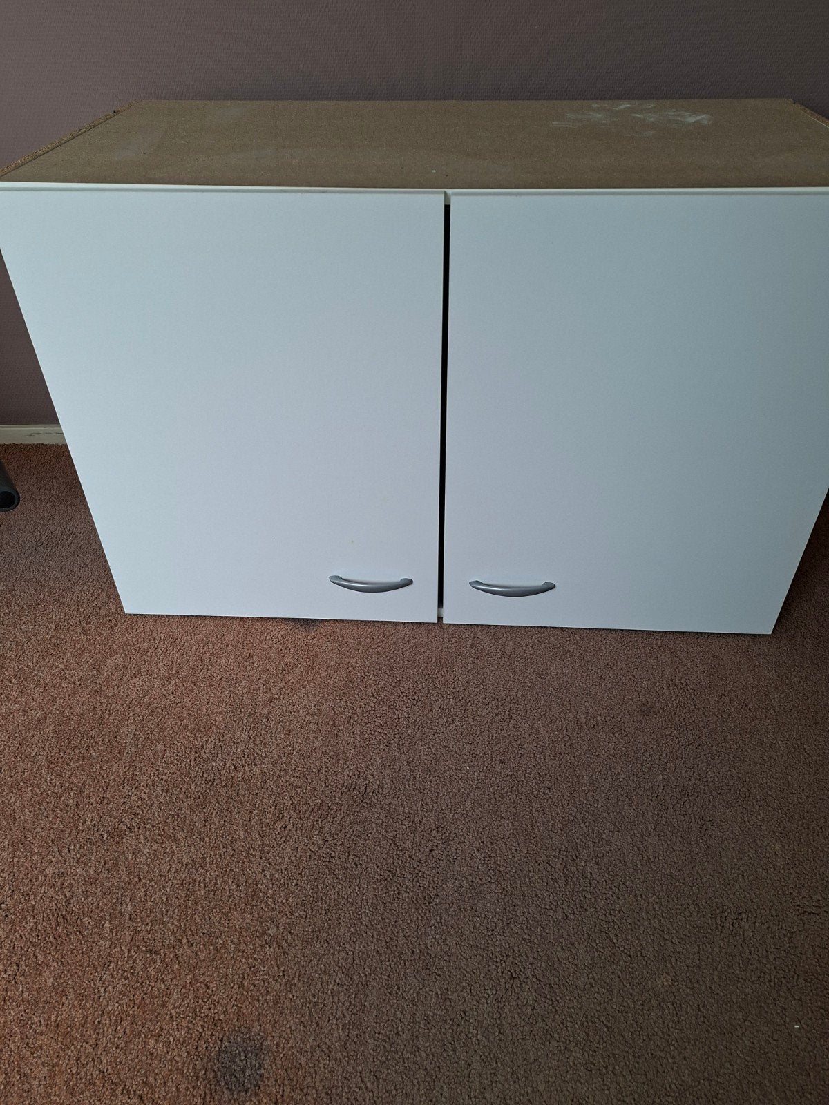 Gratis Witte Opbergkast met Twee Deuren - 97x60x50 cm, Ophalen, Gebruikt