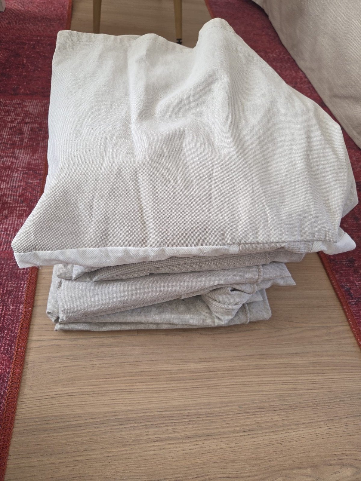 Ektorp 3 zits hoezen, Ophalen, Gebruikt, Beige, IKEA