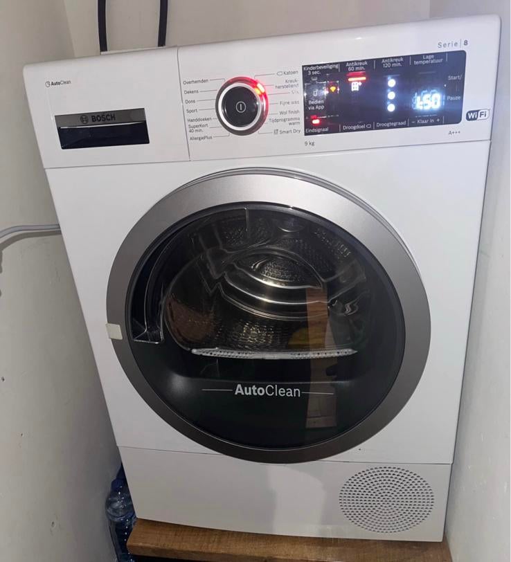 Wasdroger BOSCH A+++ wifi 9 KG serie 8 droger (wasmachine), Witgoed en Apparatuur, 8 tot 10 kg, Ophalen of Verzenden, Zo goed als nieuw