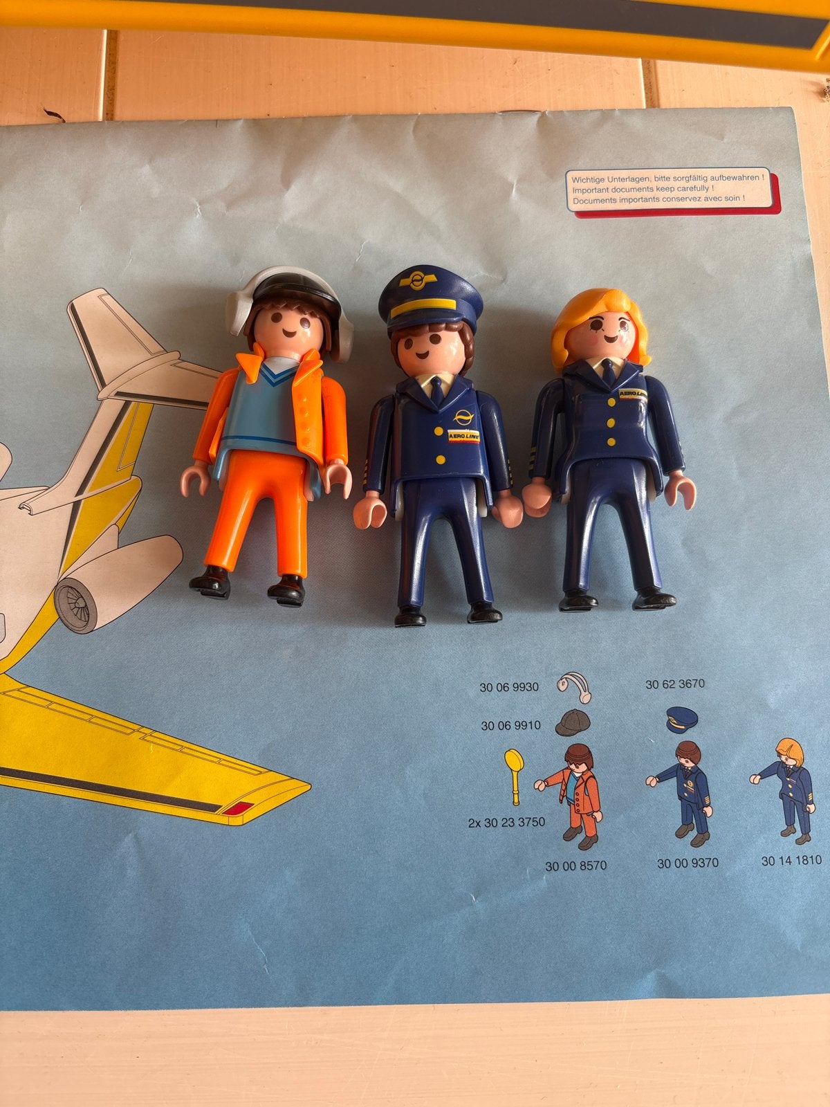 Playmobil Vliegtuig Aero Line 3185 met figuren en doos, Gebruikt, Complete set, Voertuig, Ophalen of Verzenden