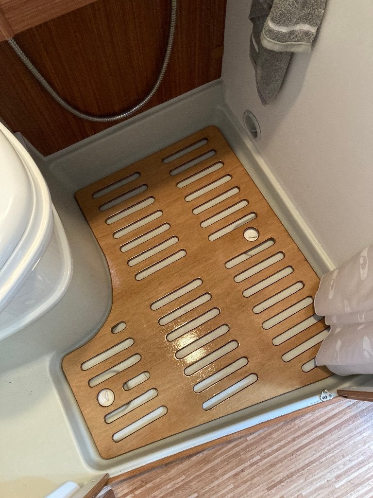 Adria Twin 2012-2018/Sunliving Flexo - Houten Douche vlonder, Ophalen, Nieuw