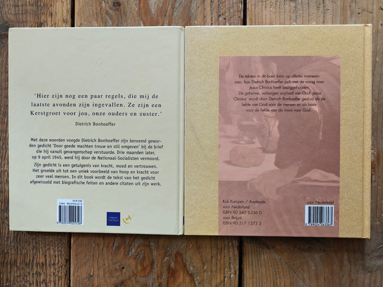 2  Boeken van Dietrich Bonhoeffer., Ophalen of Verzenden, Zo goed als nieuw