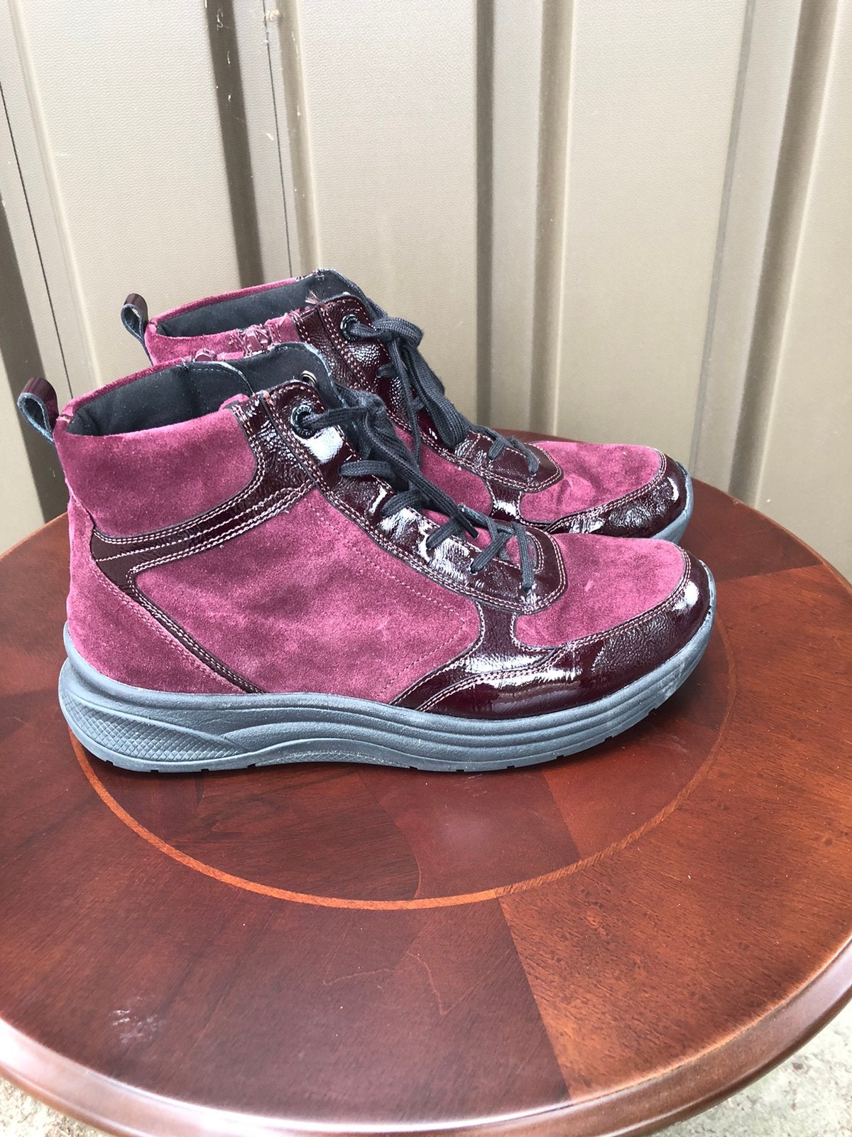 Ganter schoenen maat 7 40 aubergin breed H, Ophalen of Verzenden, Zo goed als nieuw, Beige, Sneakers of Gympen