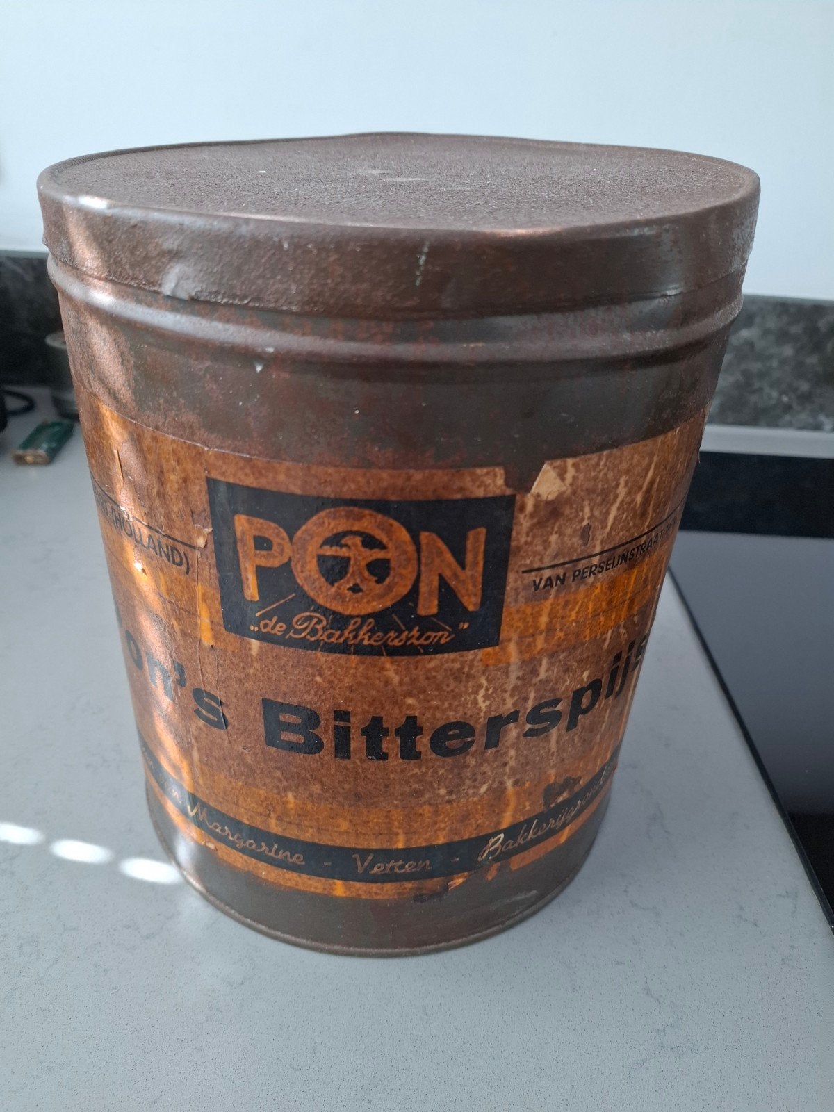 Vintage Pon's Bitterspeijs blik - Amersfoort (Holland), Antiek en Kunst, Ophalen of Verzenden
