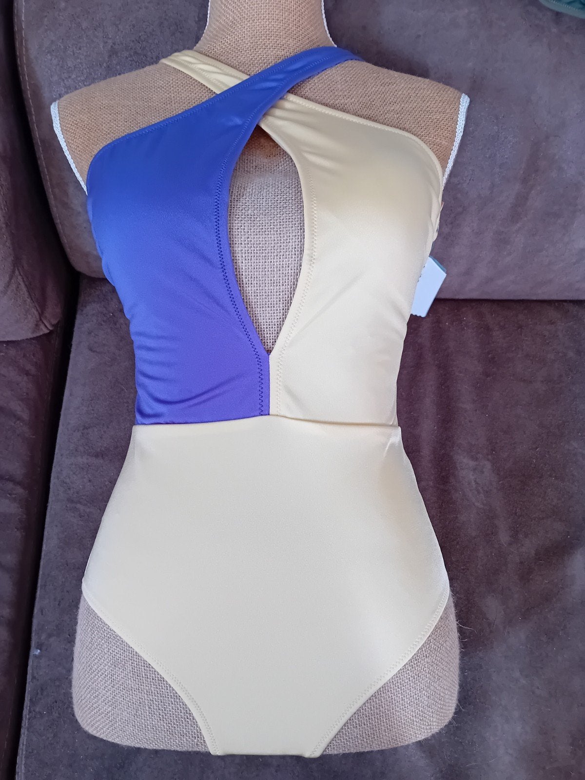 No Gossip Beachwear Badpak Maat 40 Geel/Paars Nieuw, Kleding | Dames, Nieuw, Badpak, No Gossip Beachwear, Meerkleurig
