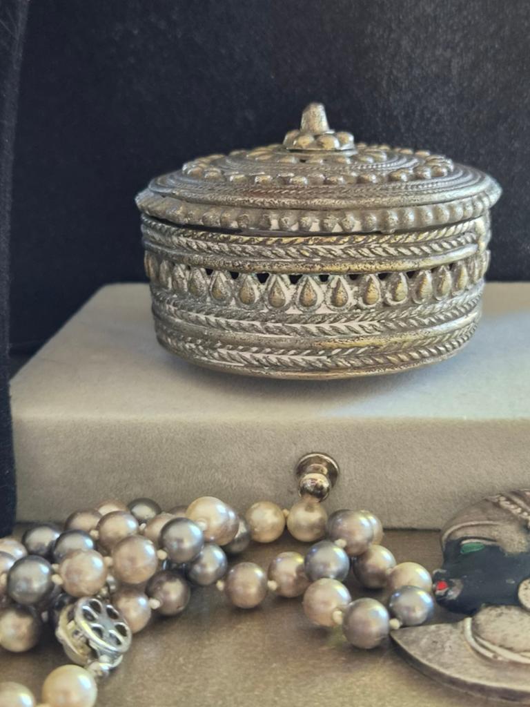 Antiek Betel Doosje - Decoratief Metaalwerk, Ophalen of Verzenden