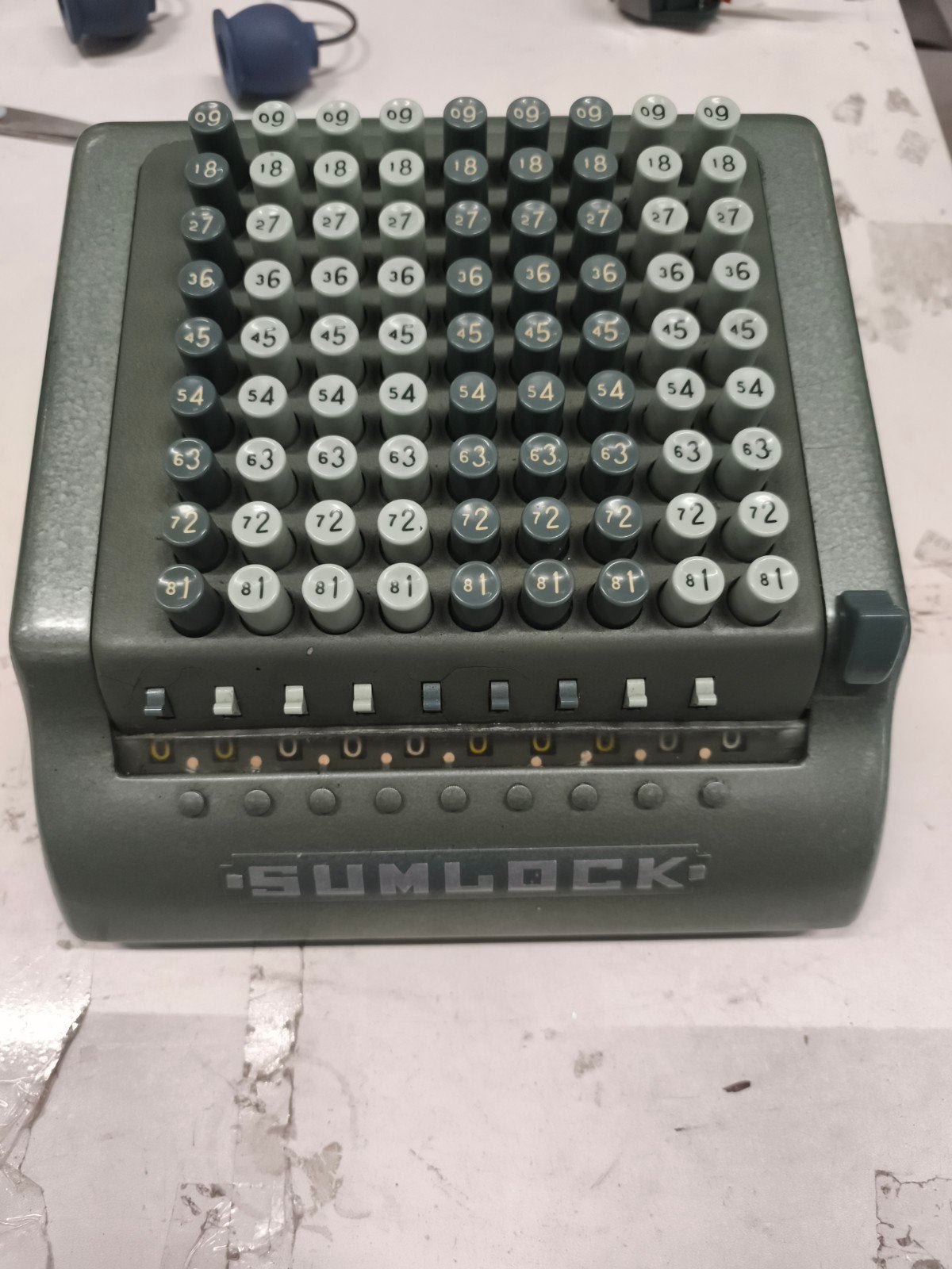 Vintage Sumlock Mechanische Rekenmachine, Ophalen of Verzenden