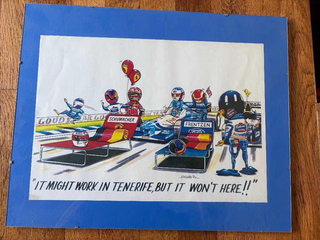 Print Formule 1 - 1996, Verzamelen, Automerken, Motoren en Formule 1, Nieuw, Formule 1, Ophalen of Verzenden