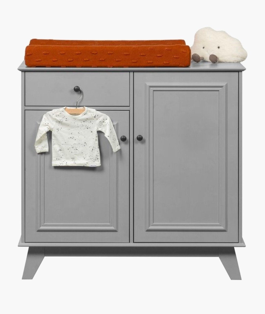 Woood Lily Opbergkast / Commode - Clay Grijs, 50 tot 70 cm, Ophalen of Verzenden, Zo goed als nieuw, 75 tot 100 cm