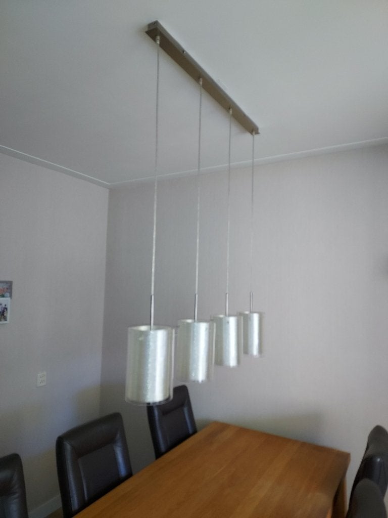 hanglamp eethoek, Ophalen, Gebruikt, Glas, 75 cm of meer