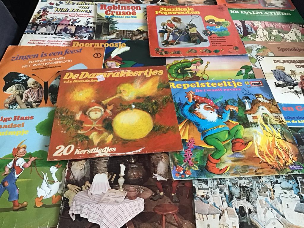 Vintage Kinderplaten Collectie - Sprookjes & Liedjes 21 st, Ophalen of Verzenden, Gebruikt, Educatief, Tot 2 jaar