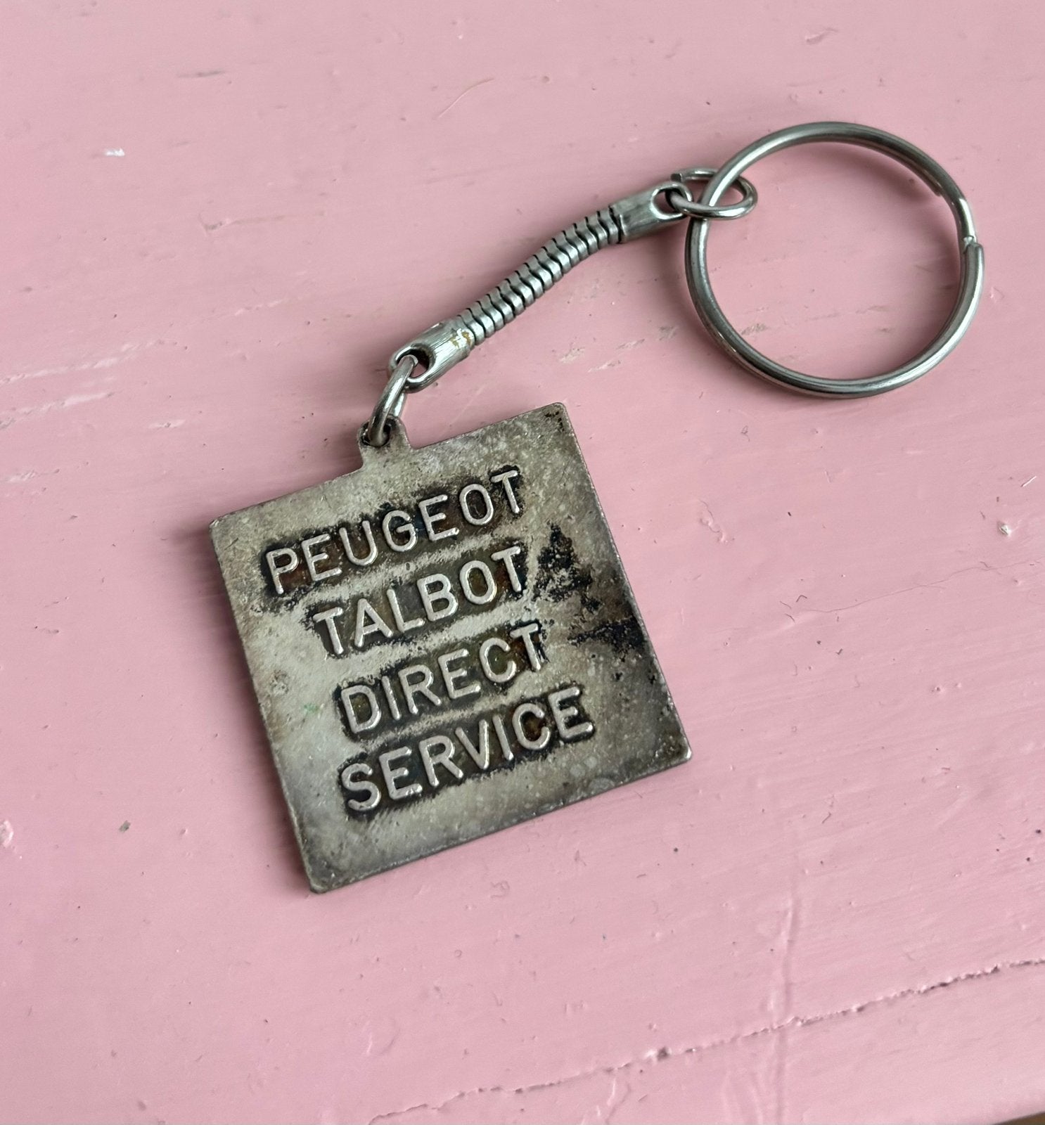 Vintage Peugeot talbot sleutelhanger, Ophalen of Verzenden, Zo goed als nieuw, Merk