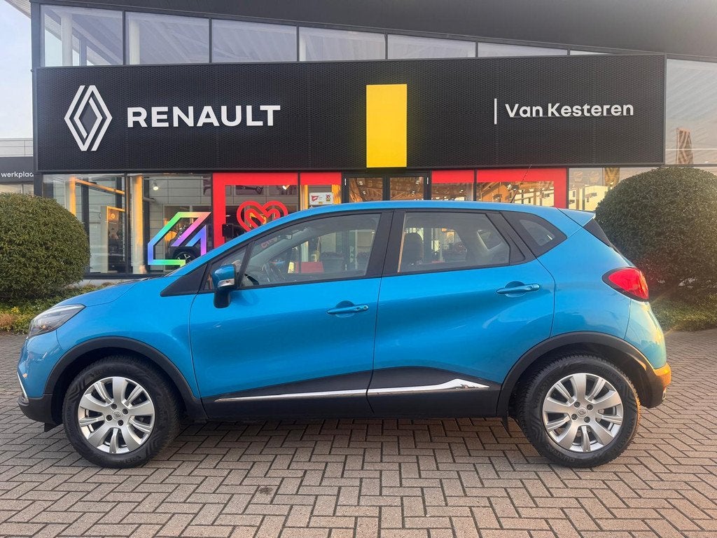 RENAULT Captur Energy TCe 90PK S&S Expression / Airco / NL-A, Stof, Gebruikt, LED verlichting, Blauw