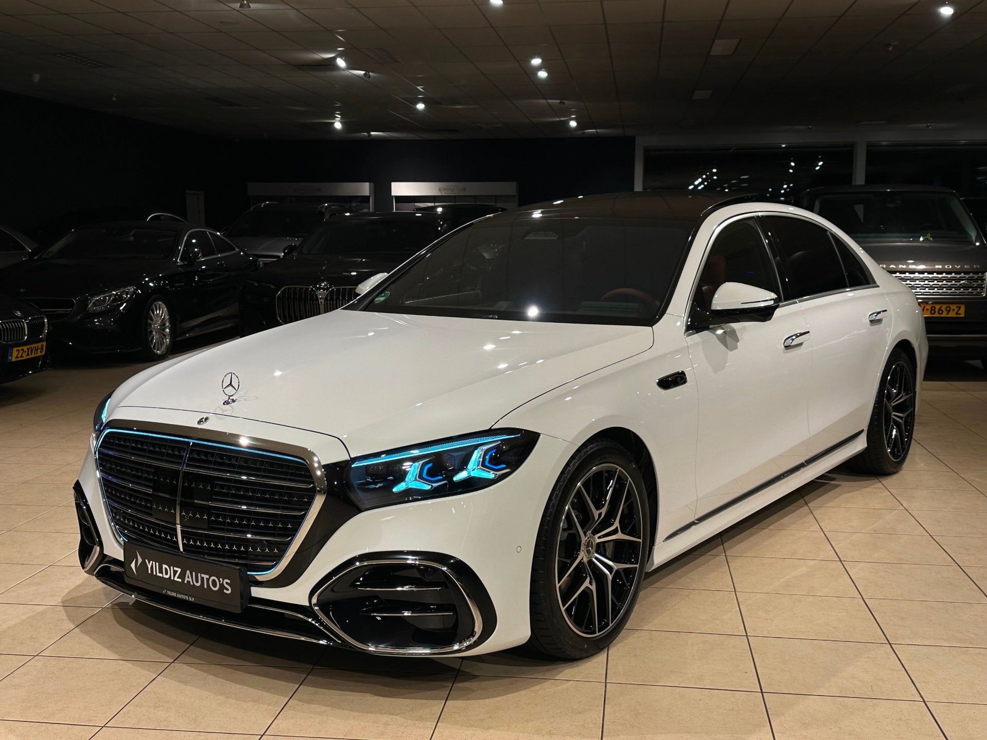 Mercedes-Benz S-klasse S450 d 4MATIC LANG AMG|MANUFAKTUR|BTW, Automaat, Verwarmde buitenspiegels, Wit, Diesel