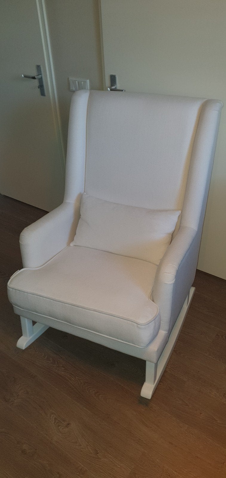 Witte schommelstoel van Rocking Seats, 75 tot 100 cm, Zo goed als nieuw, Stof, 50 tot 75 cm