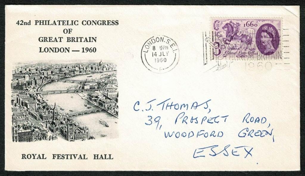 Royalty : U.K. Royal Festival Hall - 14.7.1960, Verzenden, Gebruikt, Buitenland, Kaart, Foto of Prent
