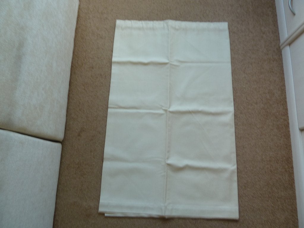 beige gordijn 101 x 257 cm, Ophalen of Verzenden, Beige, Gordijn