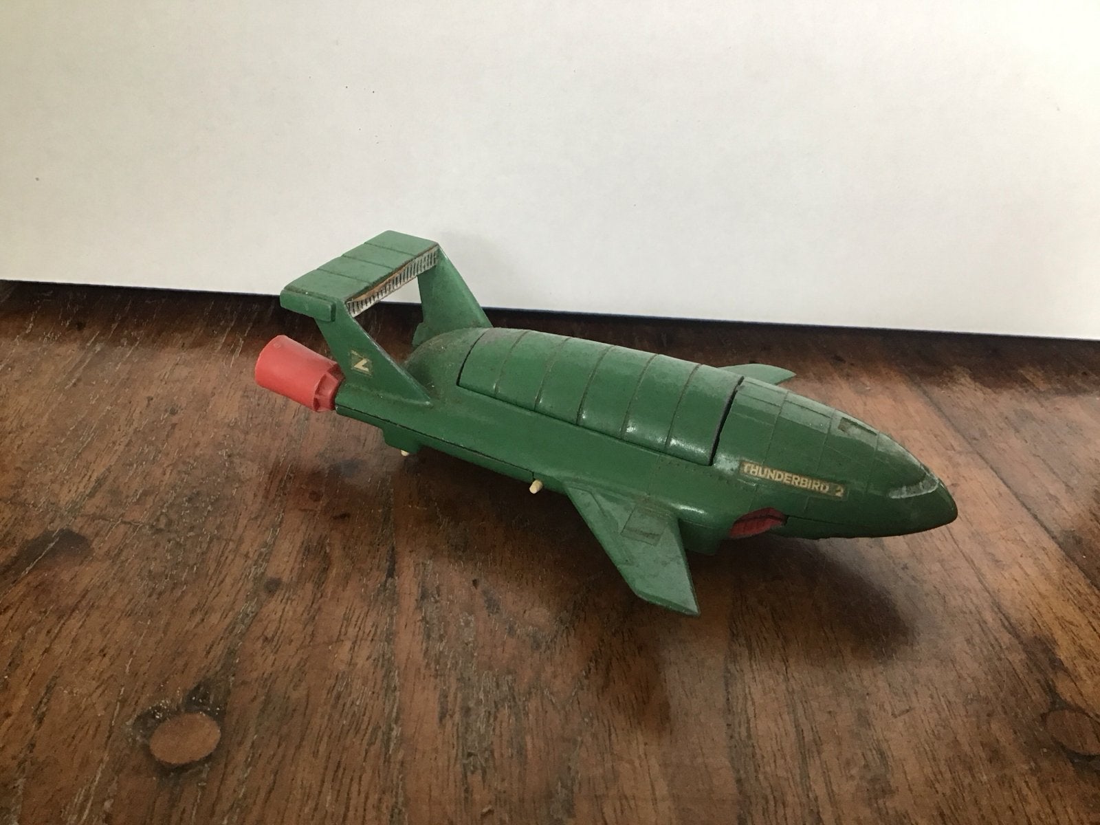 Vintage Dinky Toys Thunderbirds 2 met Thunderbird 4, Ophalen of Verzenden, Gebruikt