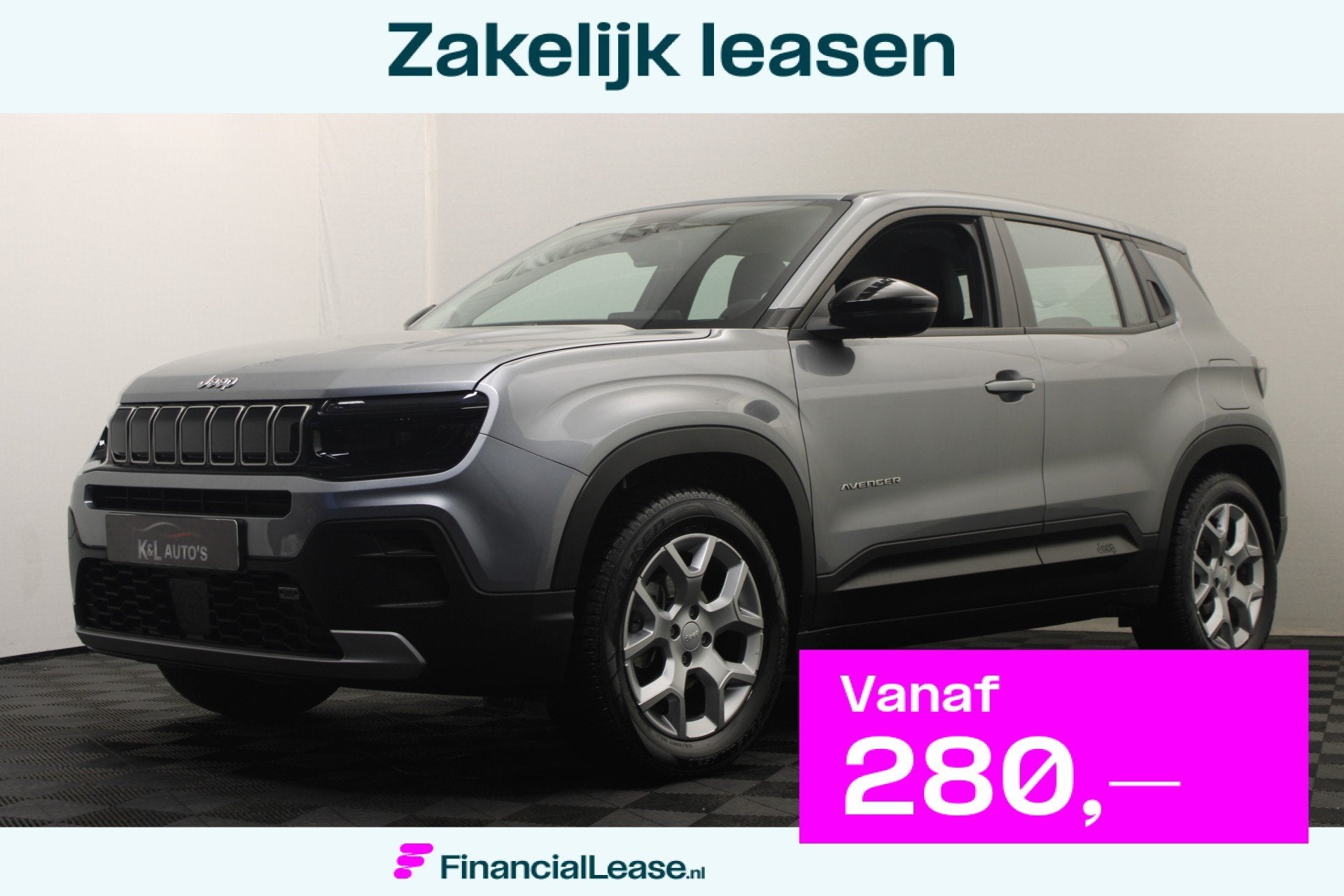 Jeep Avenger 1.2 Altitude, Voorwielaandrijving, 101 pk, Gebruikt, Zwart