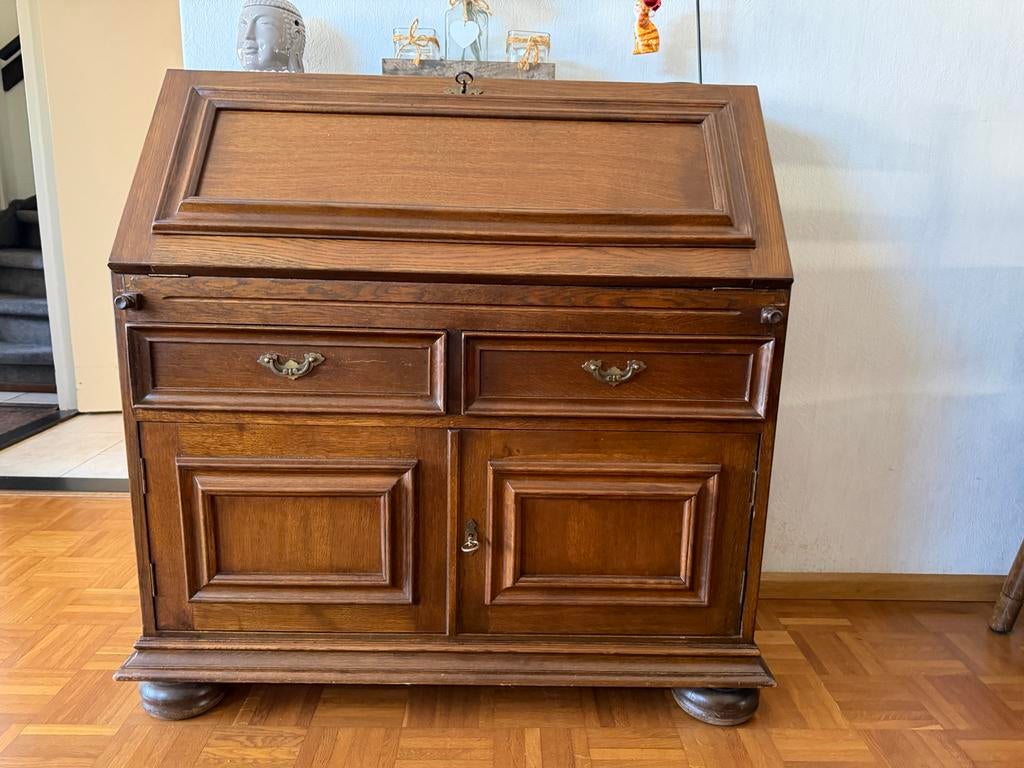 Antiek houten secretaire / bureau, Antiek en Kunst, Antiek | Meubels | Kasten, Ophalen