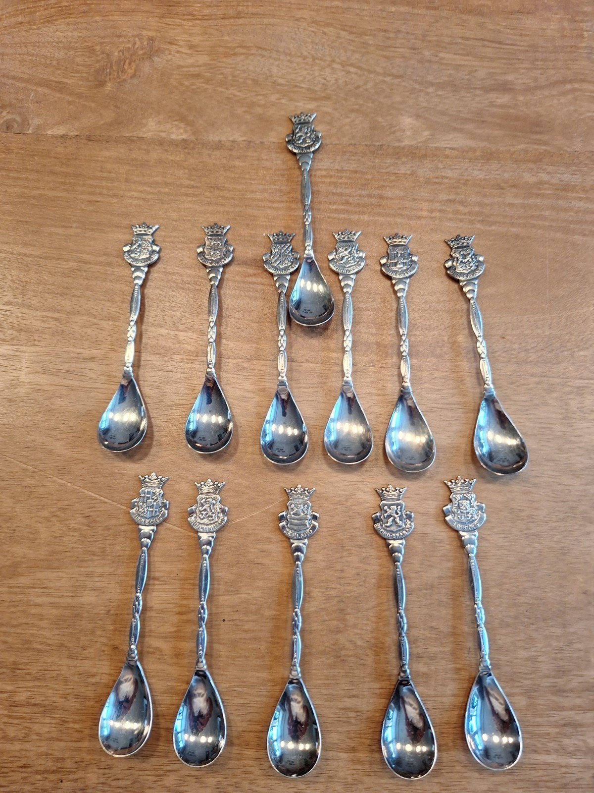 Set van 13 antieke Nederlandse herdenkingslepels, Ophalen of Verzenden