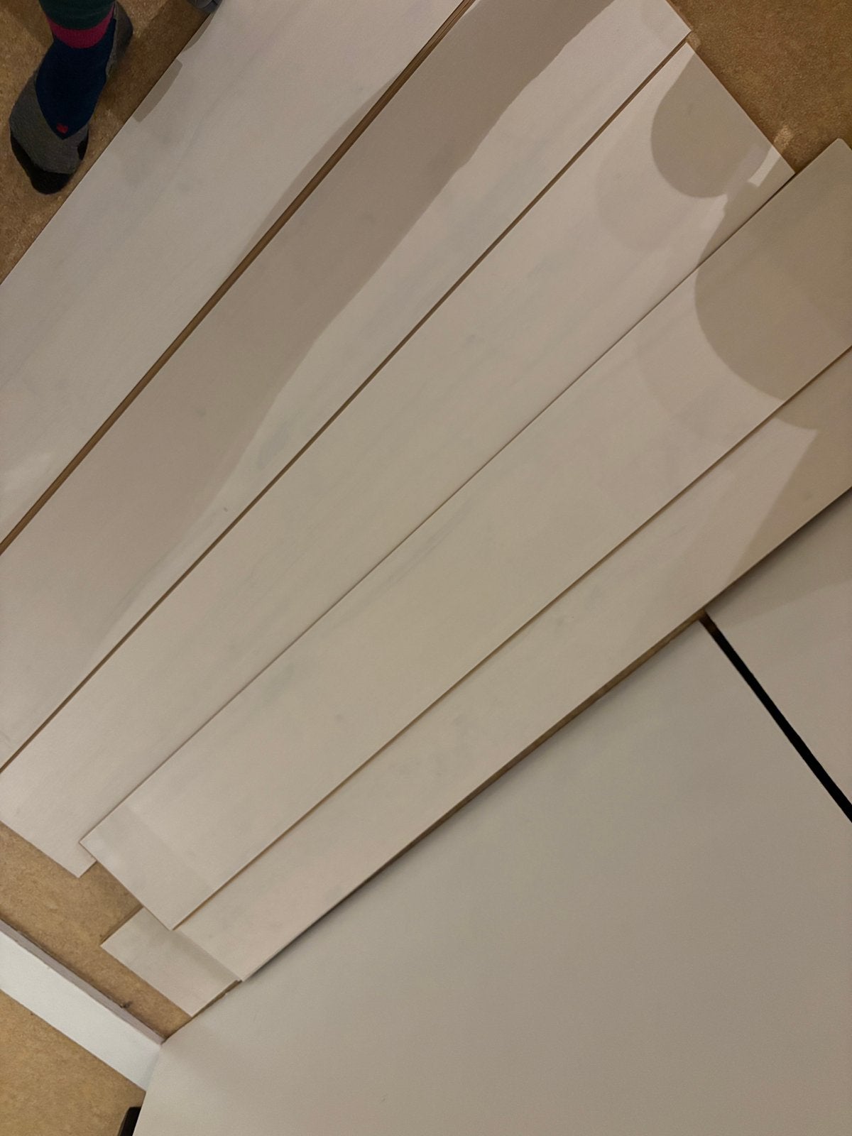 Gratis : IKEA Tundra laminaat Whitewash wit 2.2m2, Ophalen, Nieuw, Overige typen