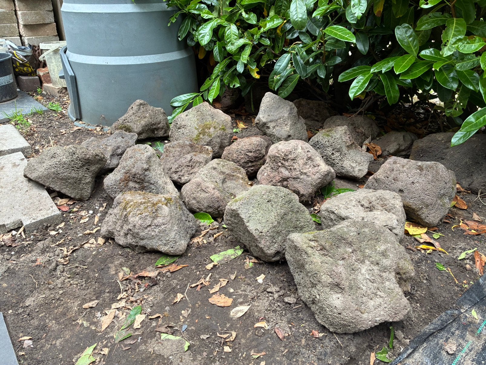 Div. lavastenen (rotsen)voor tuin of decoratie, Ophalen, Gebruikt, Kei, Lava