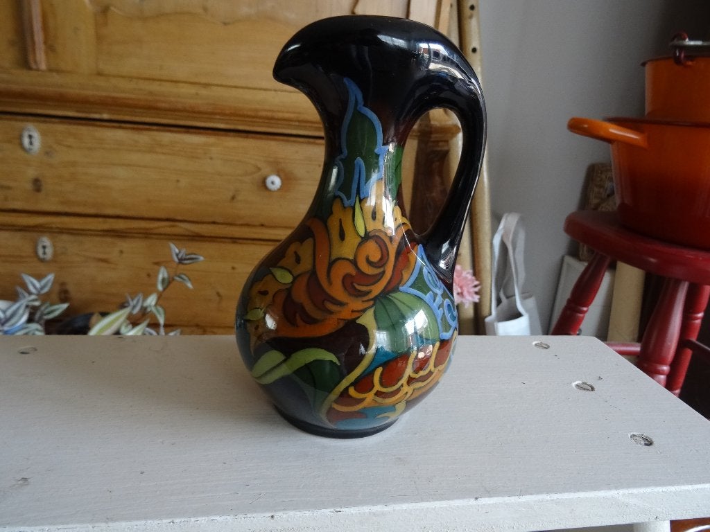 Oude platelen kan met oor Gouda Ivora, Antiek en Kunst, Antiek | Keramiek en Aardewerk, Ophalen