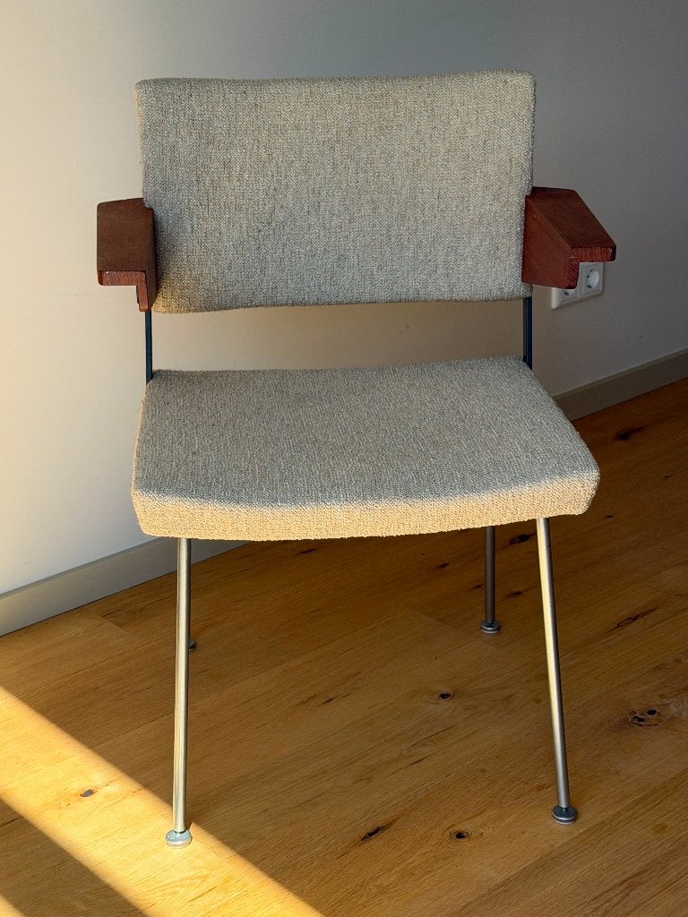 Set van 4 originele Gispen 1268 stoelen, André Cordemeyer, Huis en Inrichting, Stoelen, Ophalen, Gebruikt, Overige kleuren, Dutch Design / Mid-Century Modern
