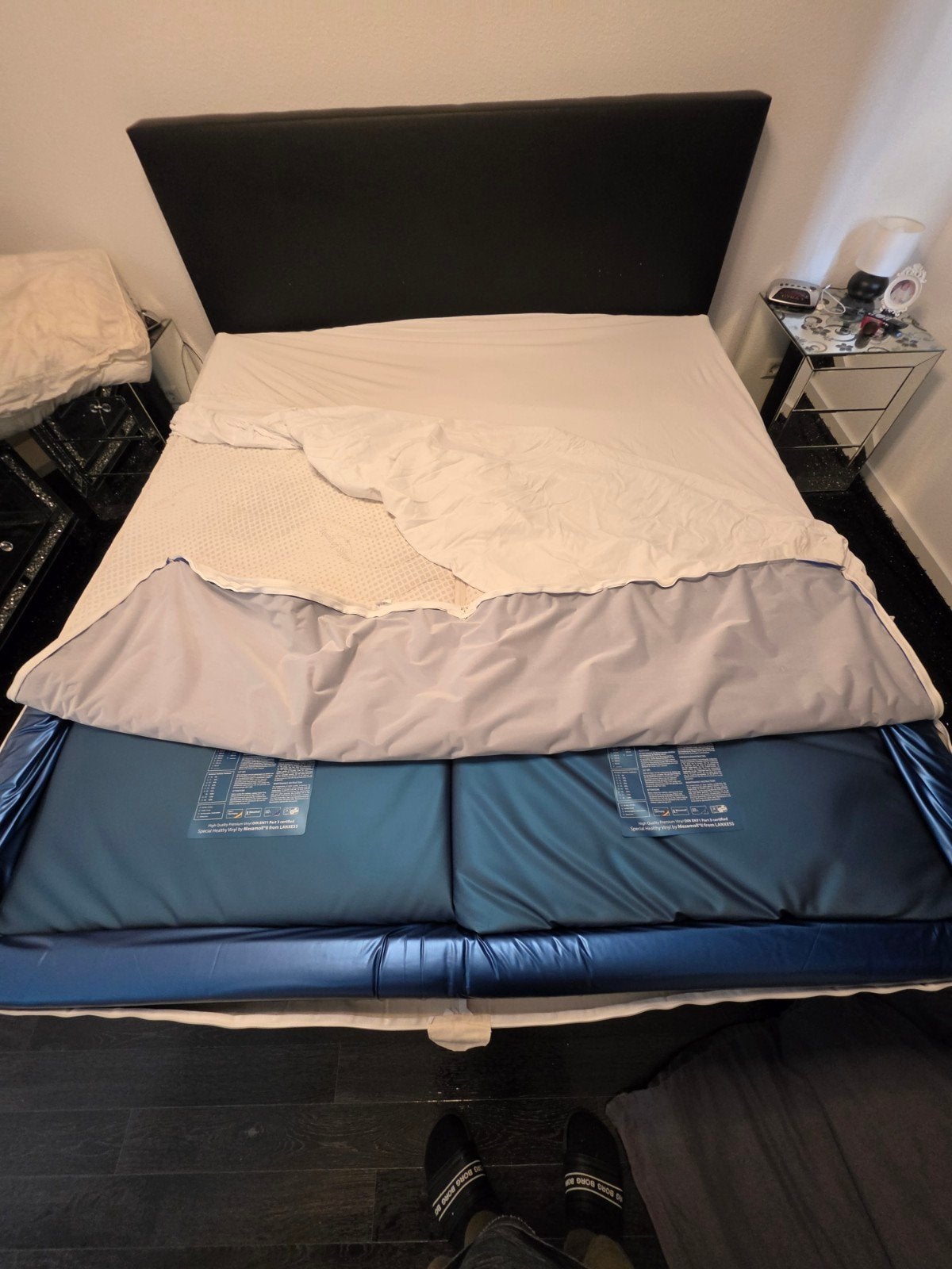 Comfortabel Poseidon waterbed 210x180 cm met duo-systeem, Huis en Inrichting, Slaapkamer | Waterbedden, Ophalen