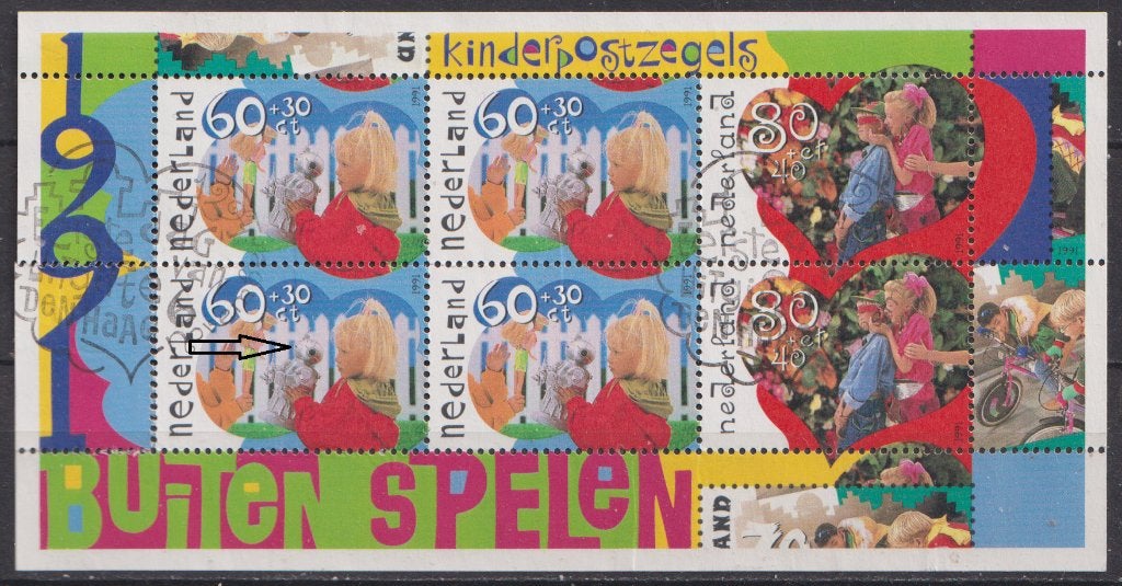 Kinder blok No.1486 PM Ze 4 O. ADV. no.98 I., Verzenden, Na 1940, Gestempeld