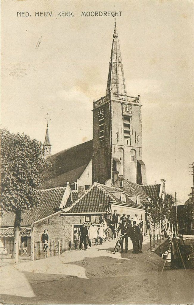 388-434-005 Moordrecht Ned Herv Kerk, Verzamelen, Ansichtkaarten | Nederland, Verzenden, Voor 1920, Zuid-Holland