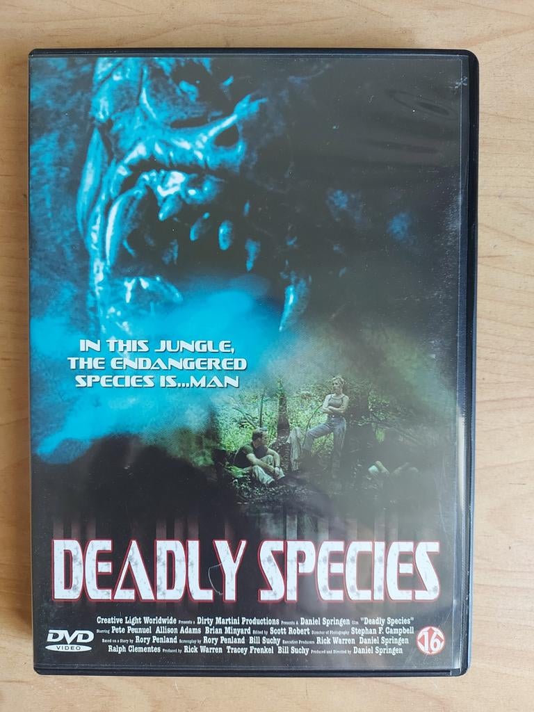Deadly Species - horror, Cd's en Dvd's, Dvd's | Horror, Alle leeftijden, Ophalen of Verzenden, Zo goed als nieuw, Overige genres