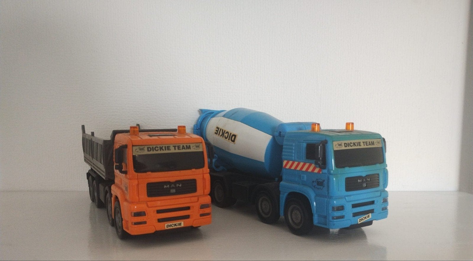 Set vintage speelgoed voertuigen caravan vrachtwagen, Ophalen of Verzenden, Gebruikt