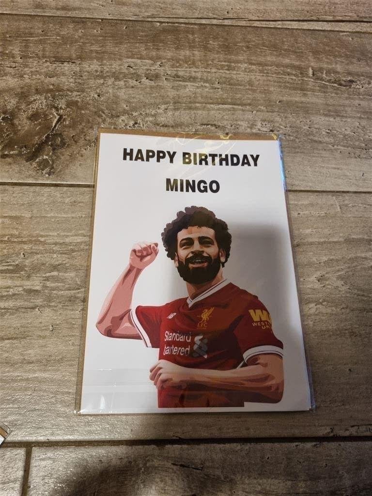 2x verjaardagskaart Salah Liverpool, Ophalen of Verzenden, Nieuw, Buitenlandse clubs, Overige typen