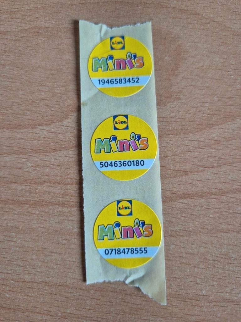 3 x zegel MINI's - Lidl, Lidl, Verzenden