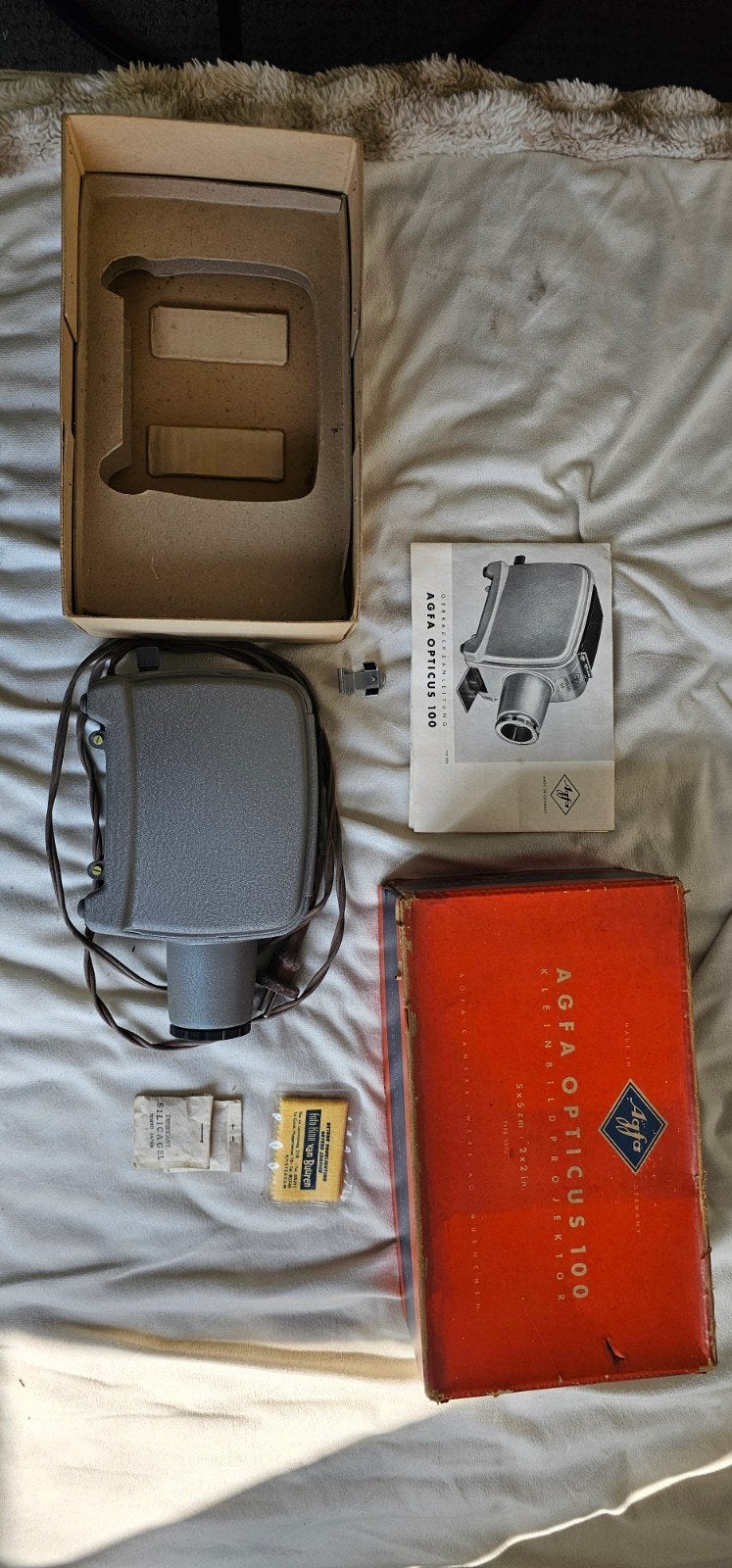Vintage Agfa Opticus 100 Kleinbeeldprojector met handleiding, Ophalen