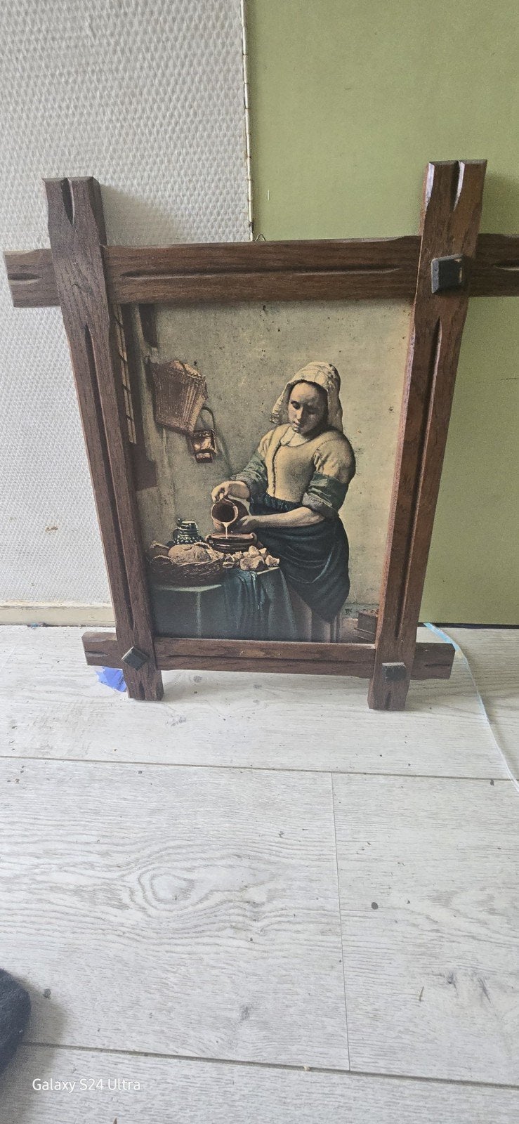 Antiek Schilderij. melk meisje, Antiek en Kunst, Antiek | Wandborden en Tegels, Ophalen